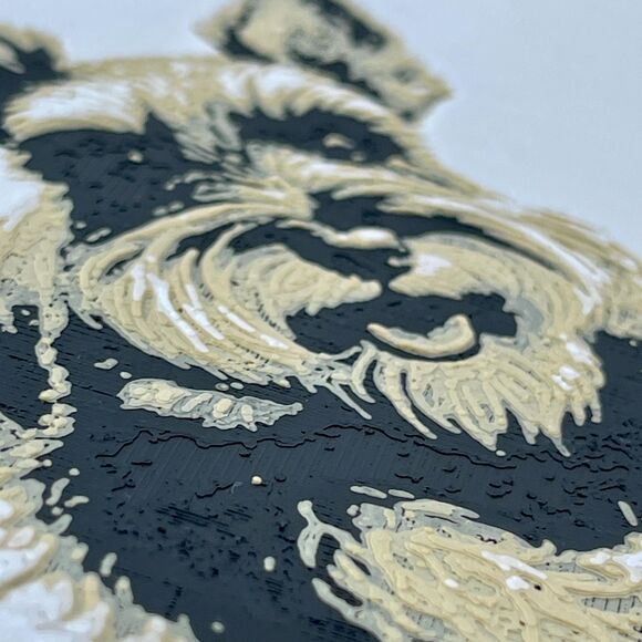 Schnauzer with Red Ball Wall Art, Dog Wall Art, Hueforge - Picture 8 of 9